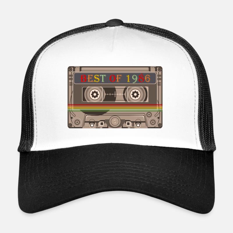 1986 - Trucker Cap - Weiß/Schwarz