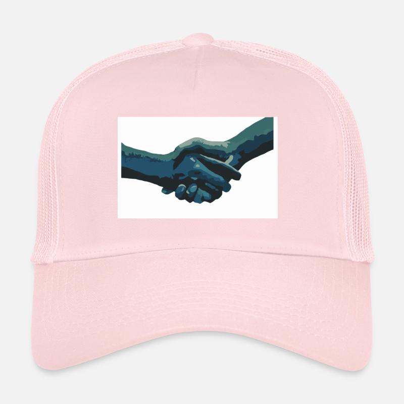 main dans la main Casquette trucker 