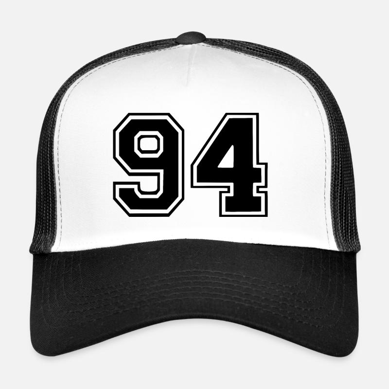 94 - Casquette trucker  - blanc/noir