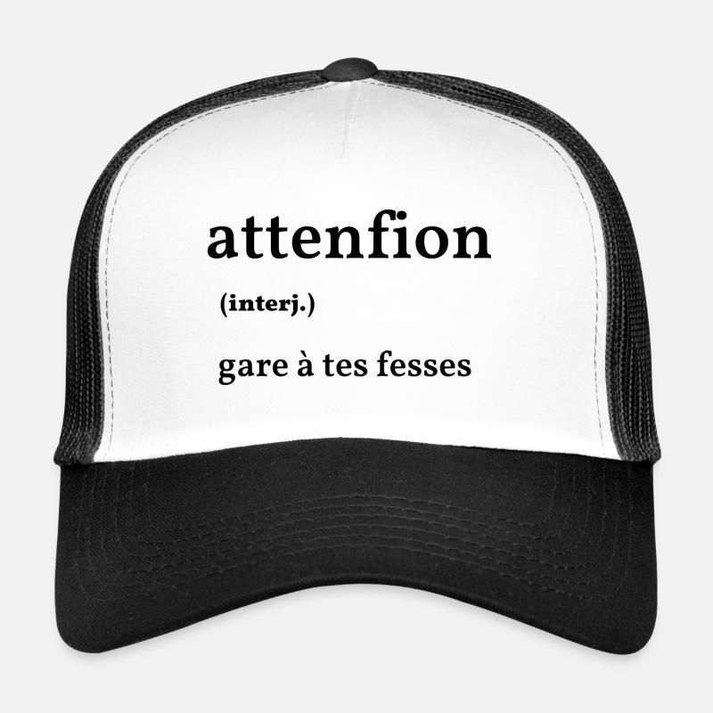 attenfion Casquette trucker 