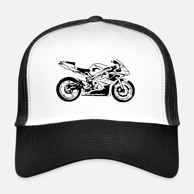 motorbike - Trucker Cap - white/black