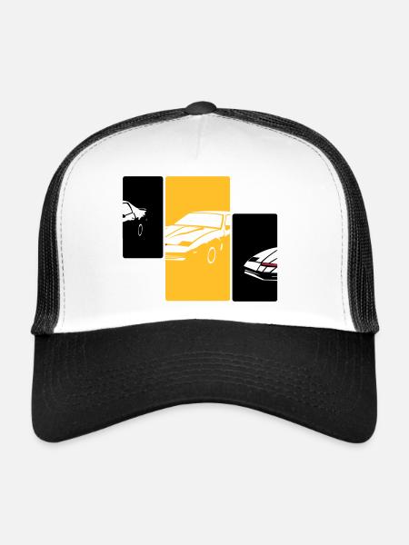 transam1 - Casquette trucker  - blanc/noir - Devant