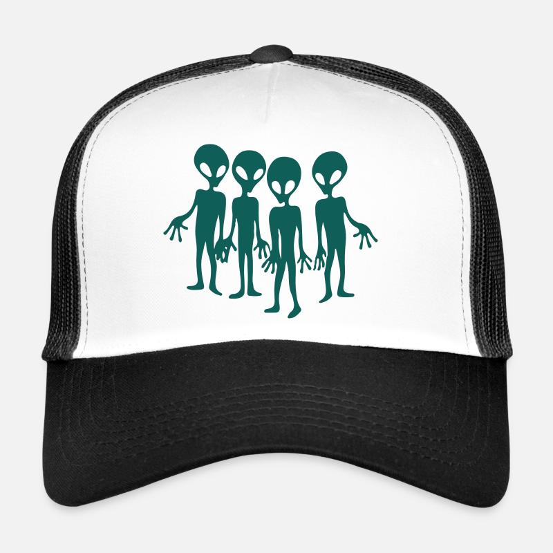 alien - Trucker Cap - Weiß/Schwarz