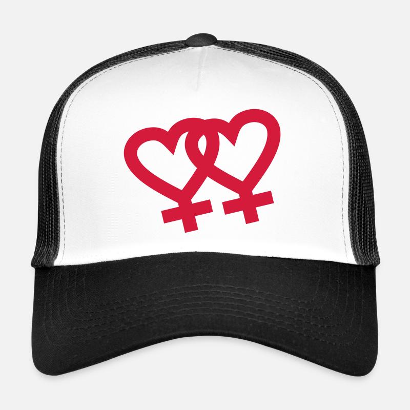 Lesbian Hearts Trucker Cap