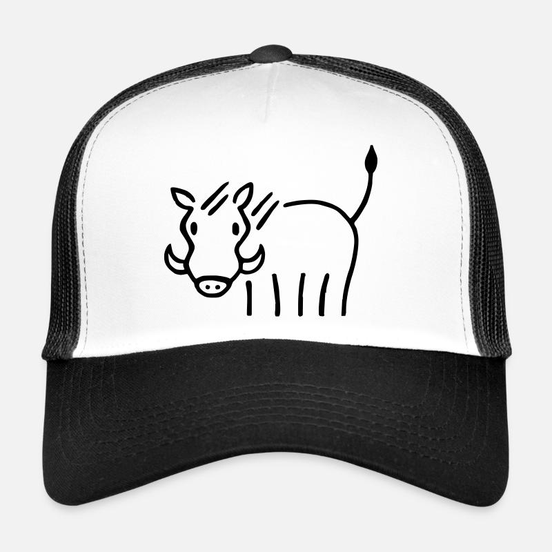 Warthog - Trucker Cap - white/black