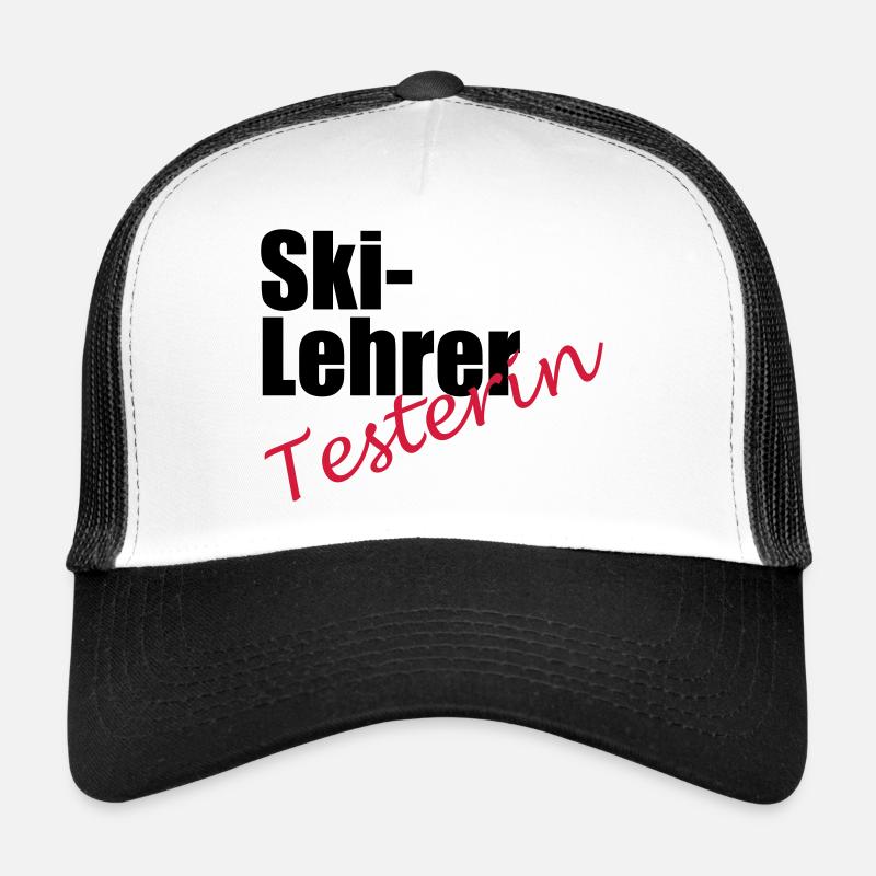Ski instructor tester - Trucker Cap - white/black