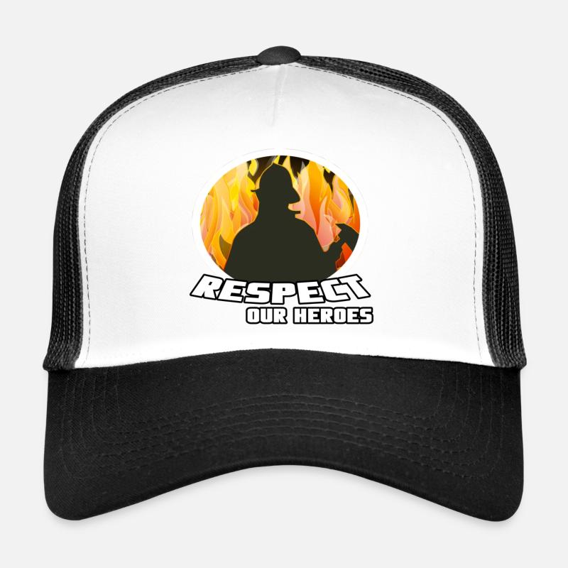 Respect pompier héros Casquette trucker 