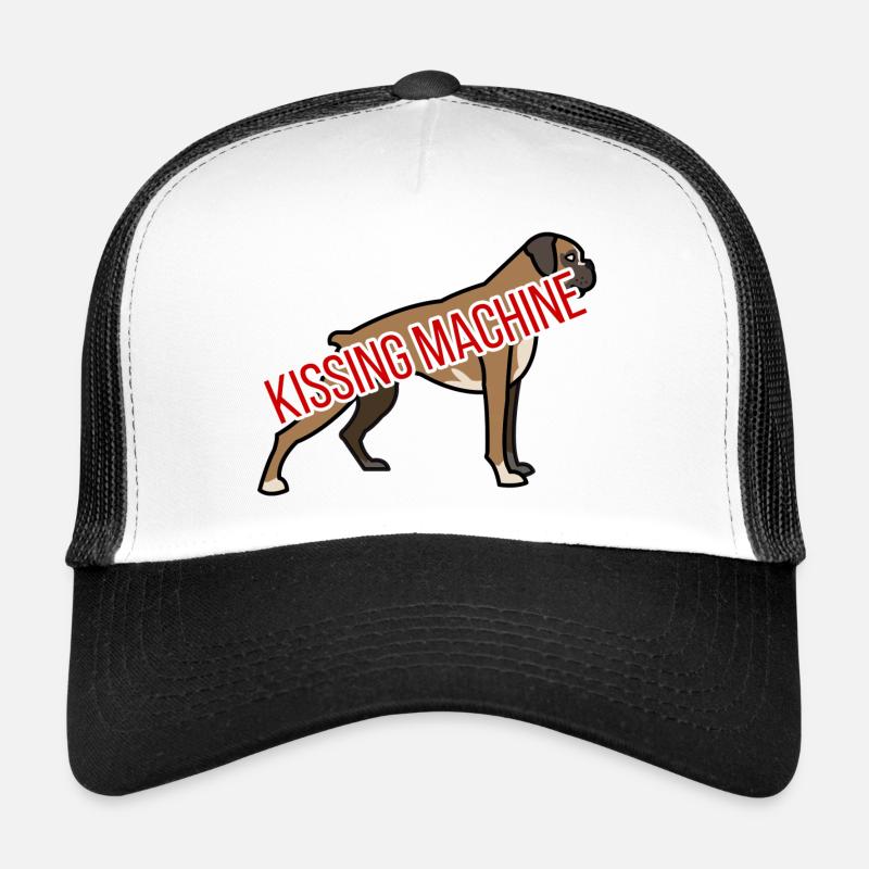 Chien / Boxer: Machine Embrasser Casquette trucker 