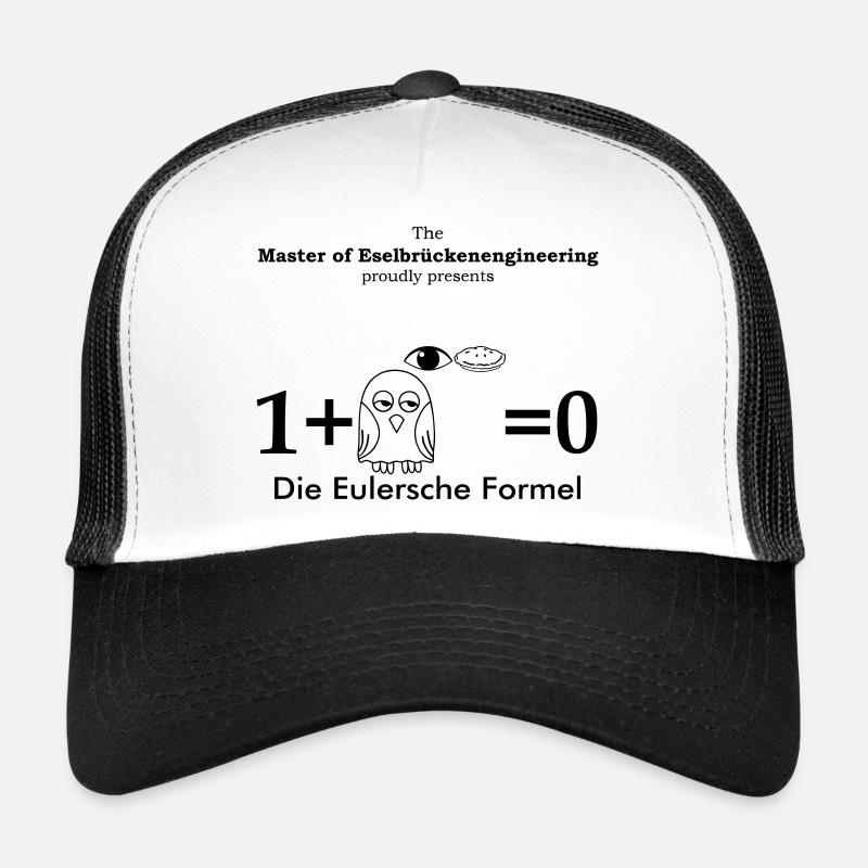 Eulersche Formel Eule Pi Eye - Trucker Cap - Weiß/Schwarz