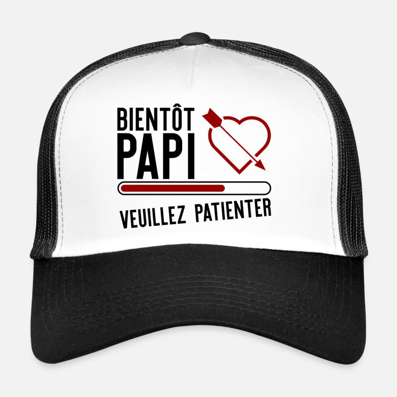 Bientôt papi t-shirt cadeau papy Casquette trucker 