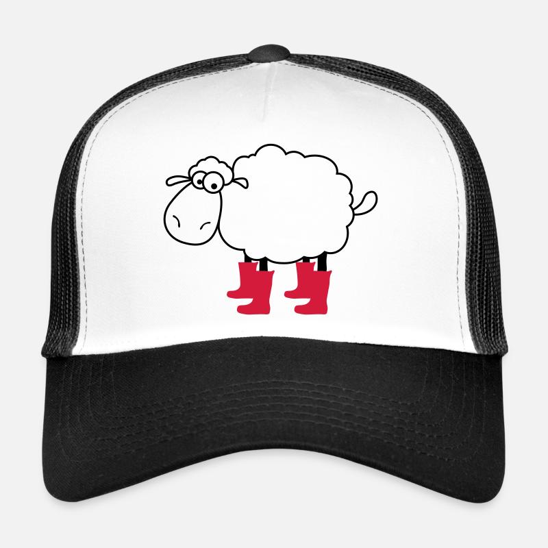 sheep - Trucker Cap - white/black
