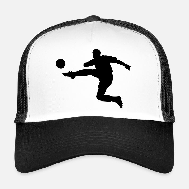 Fussball-Spieler - Trucker Cap - Weiß/Schwarz