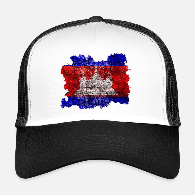 Cambodia vintage flag Trucker Cap