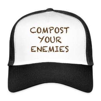 Gärtner Landschaftsgärtner gärtnern - Trucker Cap - Weiß/Schwarz - Vorne