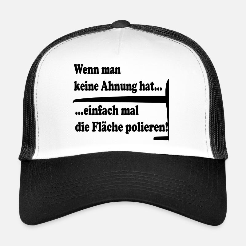 Polieren - Trucker Cap - Weiß/Schwarz