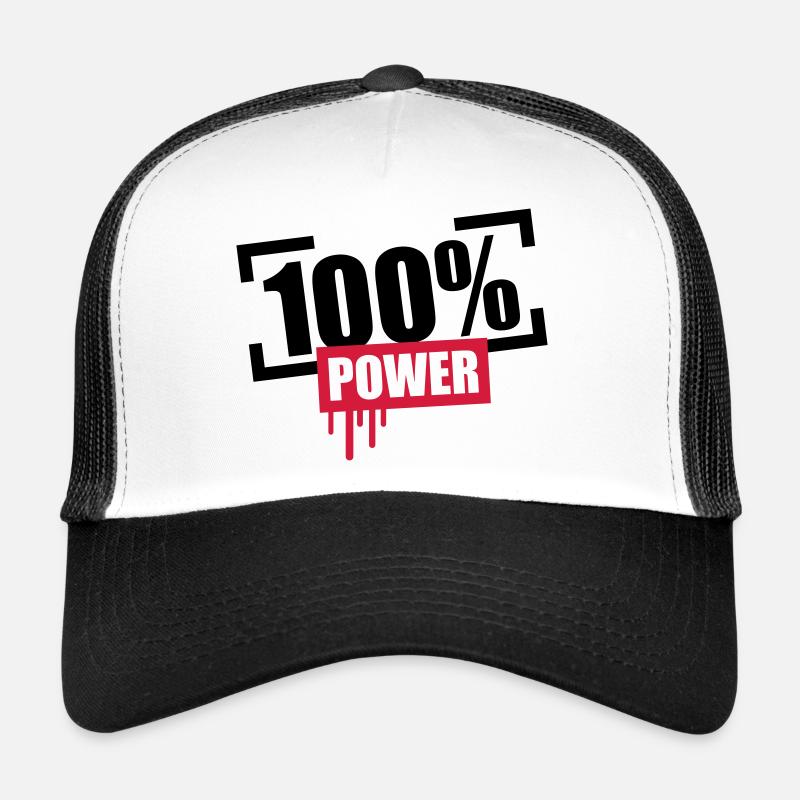 100 % de puissance Stempel Casquette trucker 