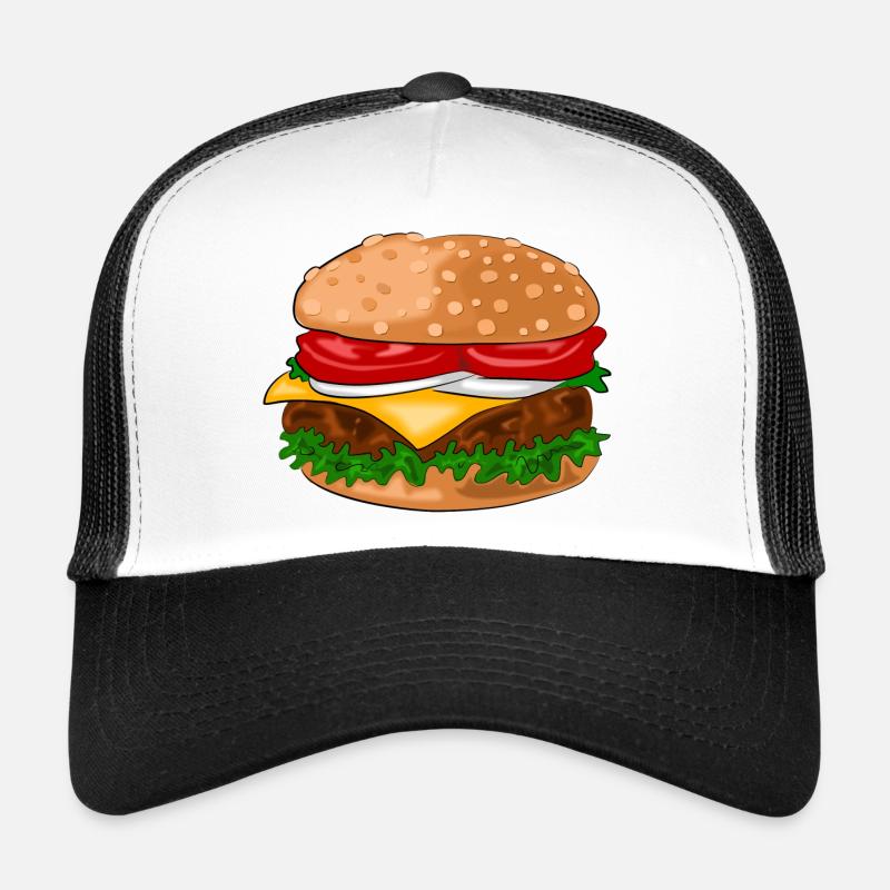 Hamburger - Trucker Cap - Weiß/Schwarz