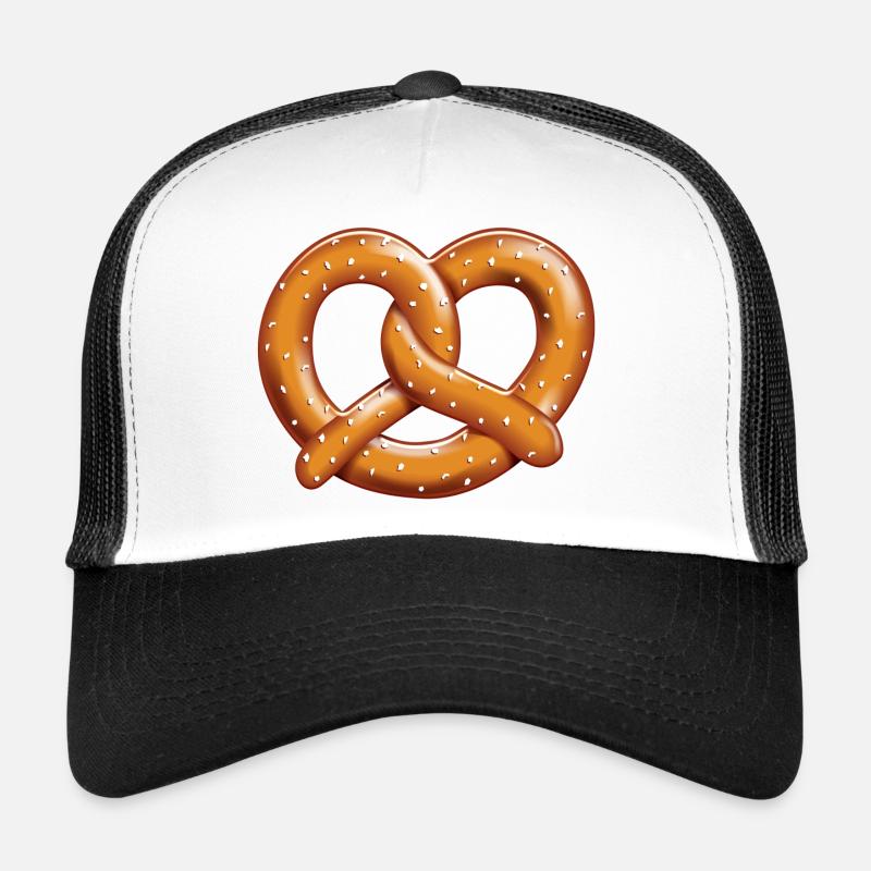 Brezel - Trucker Cap - Weiß/Schwarz