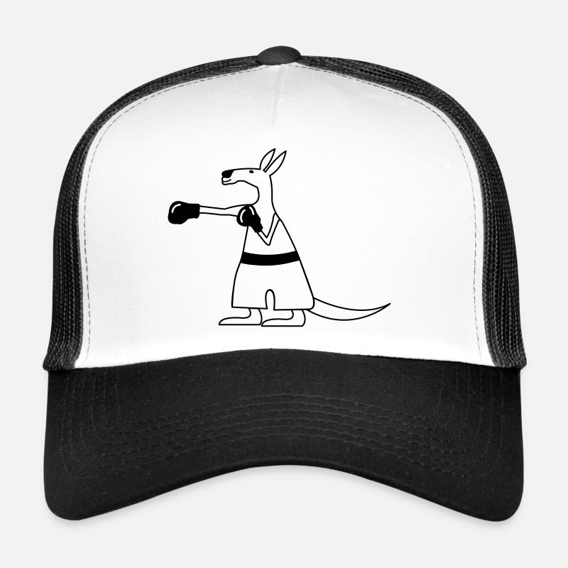 Kangaroo - Trucker Cap - Weiß/Schwarz
