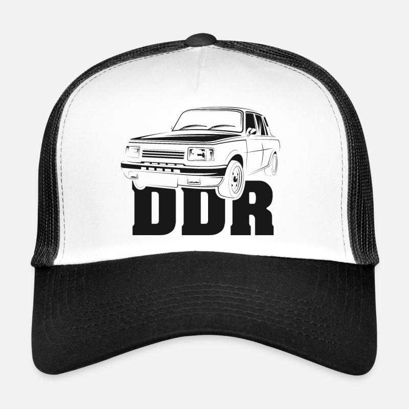ddr warti klassiker auto oldtimer wartburg logo Trucker Cap