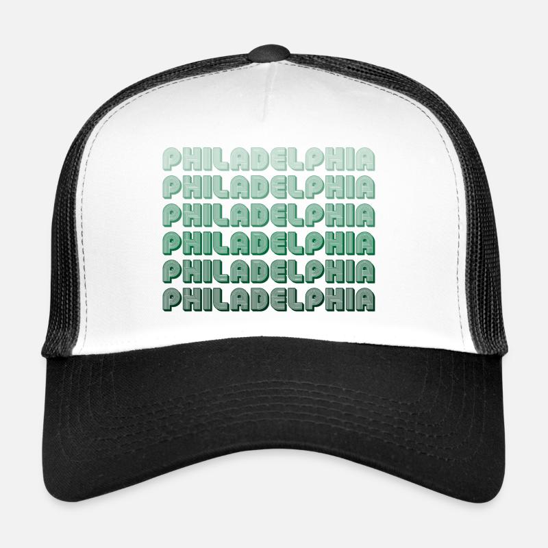 Philadelphia Typografie Gradient Trucker Cap
