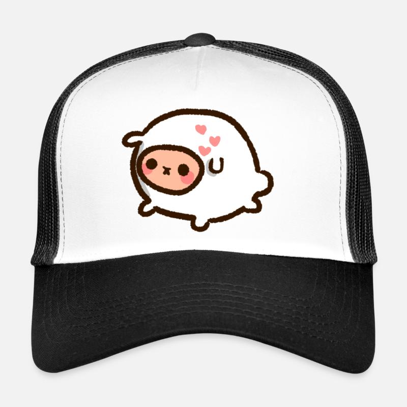 beau mouton - Casquette trucker  - blanc/noir