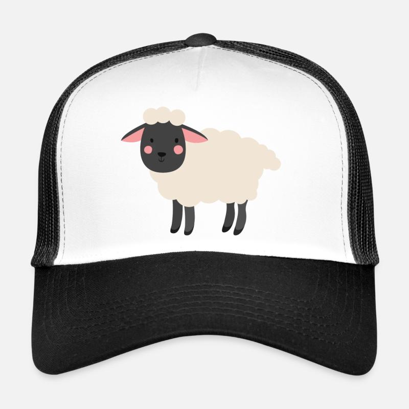 Schaf - Trucker Cap - Weiß/Schwarz