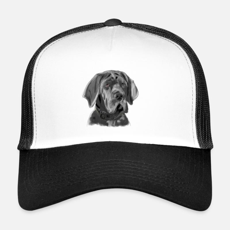 Dogge - Trucker Cap - Weiß/Schwarz