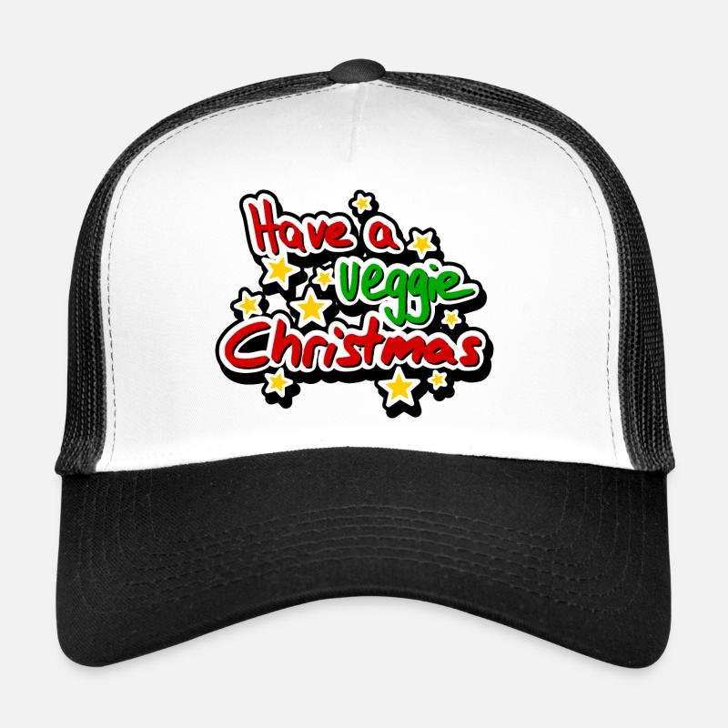 Have a veggie Christmas - Trucker Cap - white/black