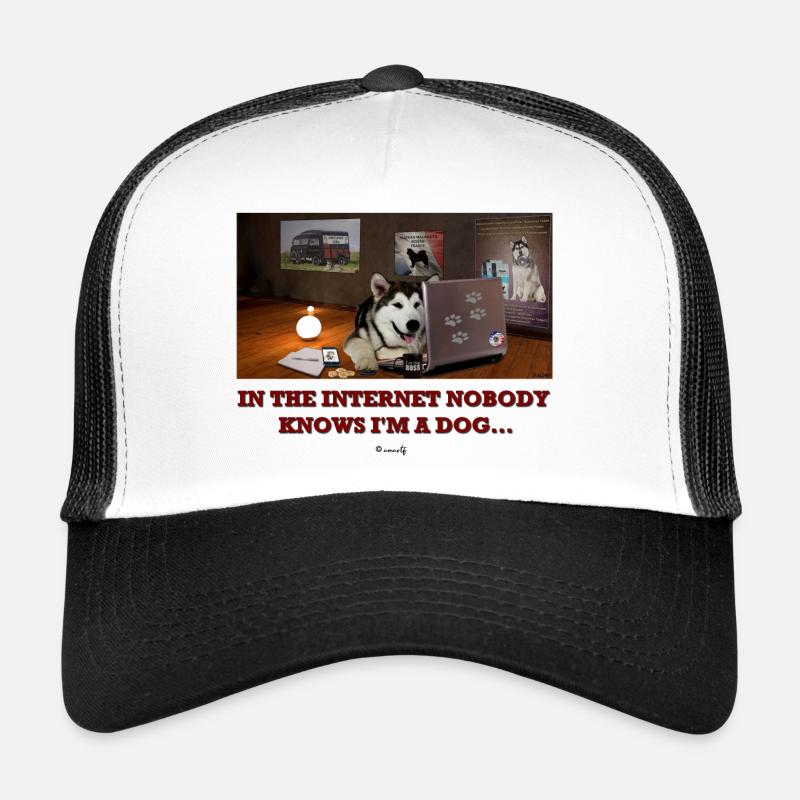 Im Internet weiß niemand, dass ich ein Malamute bin ... Trucker Cap