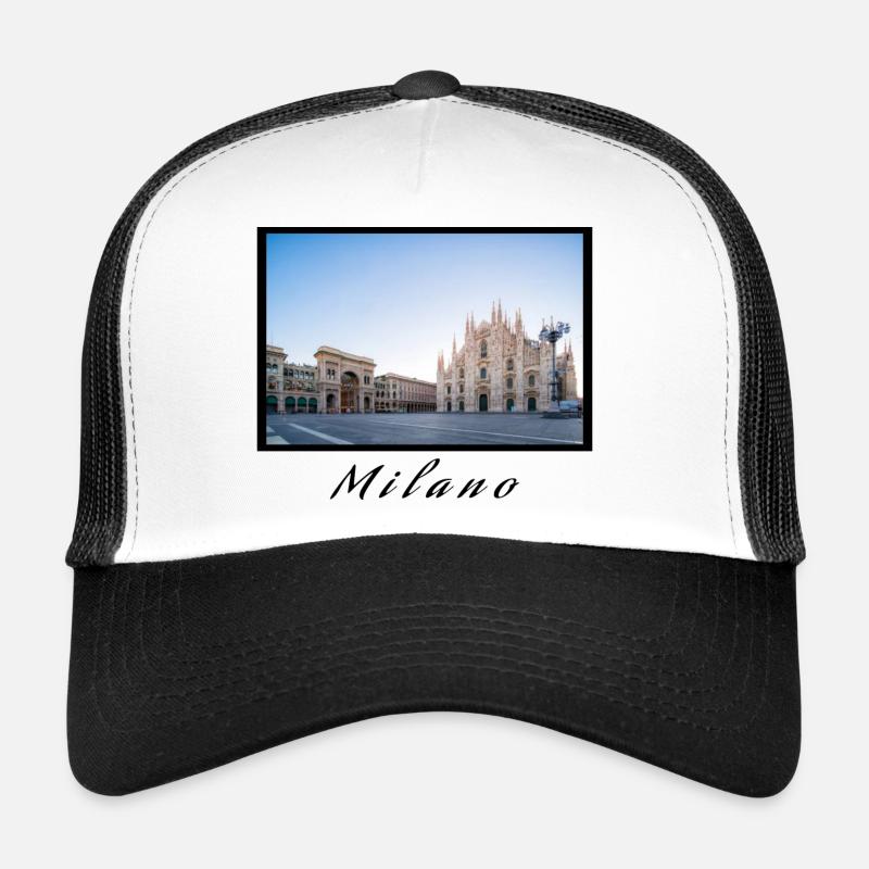 Milano Design - Casquette trucker - blanc/noir
