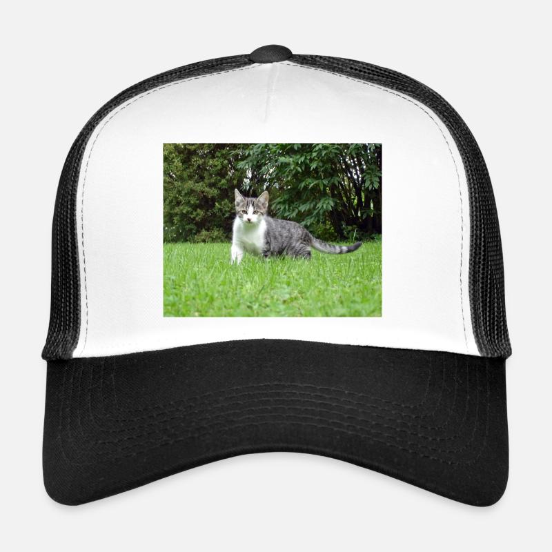 Neugieriges Kätzchen Trucker Cap