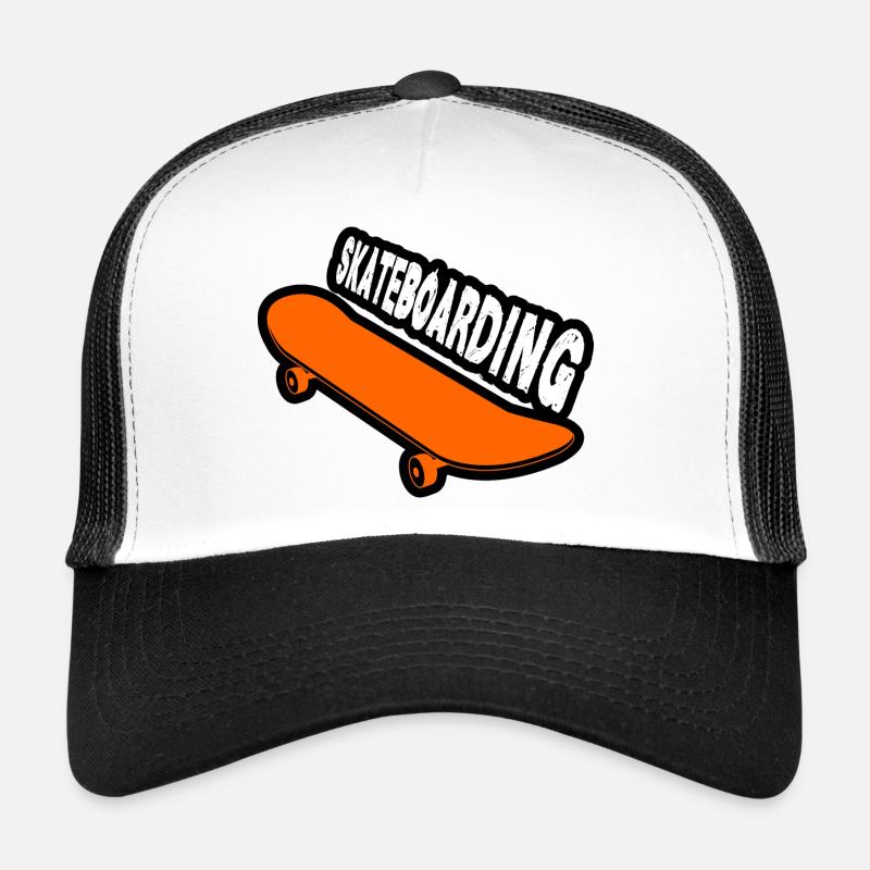 Skateboarding - Trucker Cap - white/black