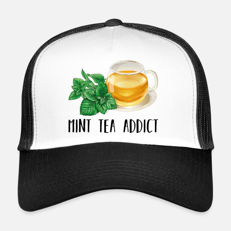 Mint Tea Addict Süchtig Minze Tee Geschenk Tee Trucker Cap