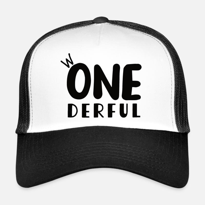 erster Geburtstag, wonderful, one, eins Trucker Cap