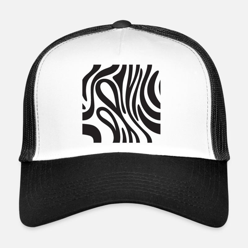 Zebra-Dekoration - Afrikanische Savanne-Effekt Trucker Cap