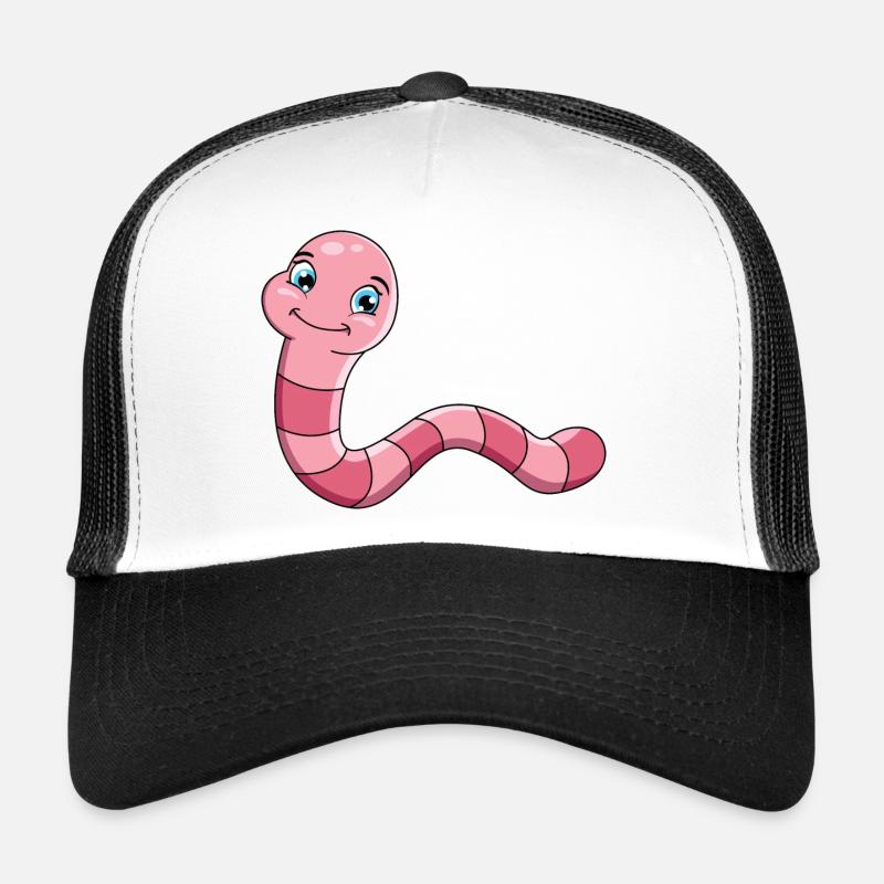 Regenwurm - Trucker Cap - Weiß/Schwarz