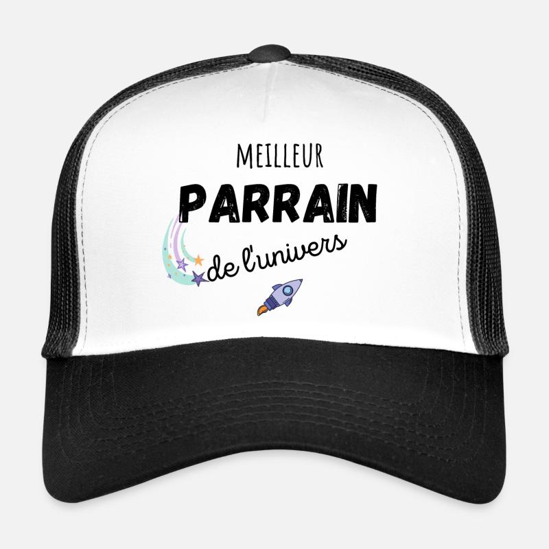 meilleur parrain de l'univers cadeau parrain Casquette trucker 