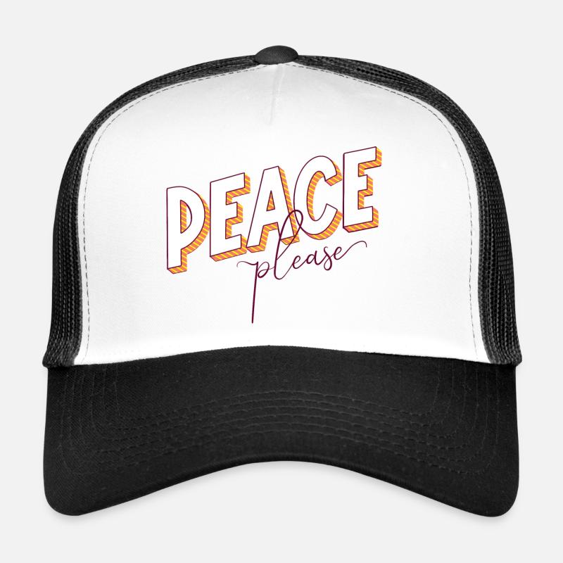 Paix S’il vous plaît s’il vous plaît paix en disant l’appel des Écritures Casquette trucker 