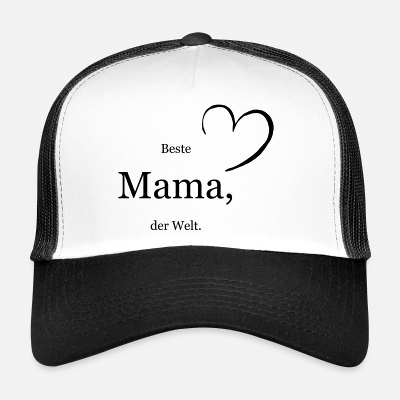Beste Mama der Welt - Trucker Cap - Weiß/Schwarz