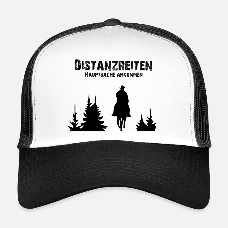 Distanzreiten - Trucker Cap - Weiß/Schwarz