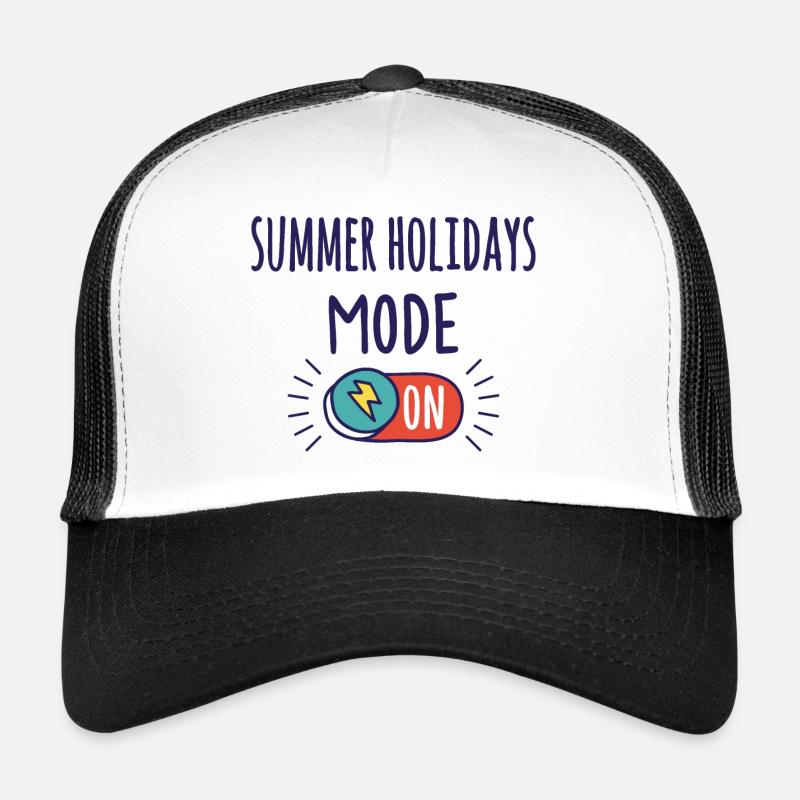 Sommerferien Modus An - Trucker Cap - Weiß/Schwarz
