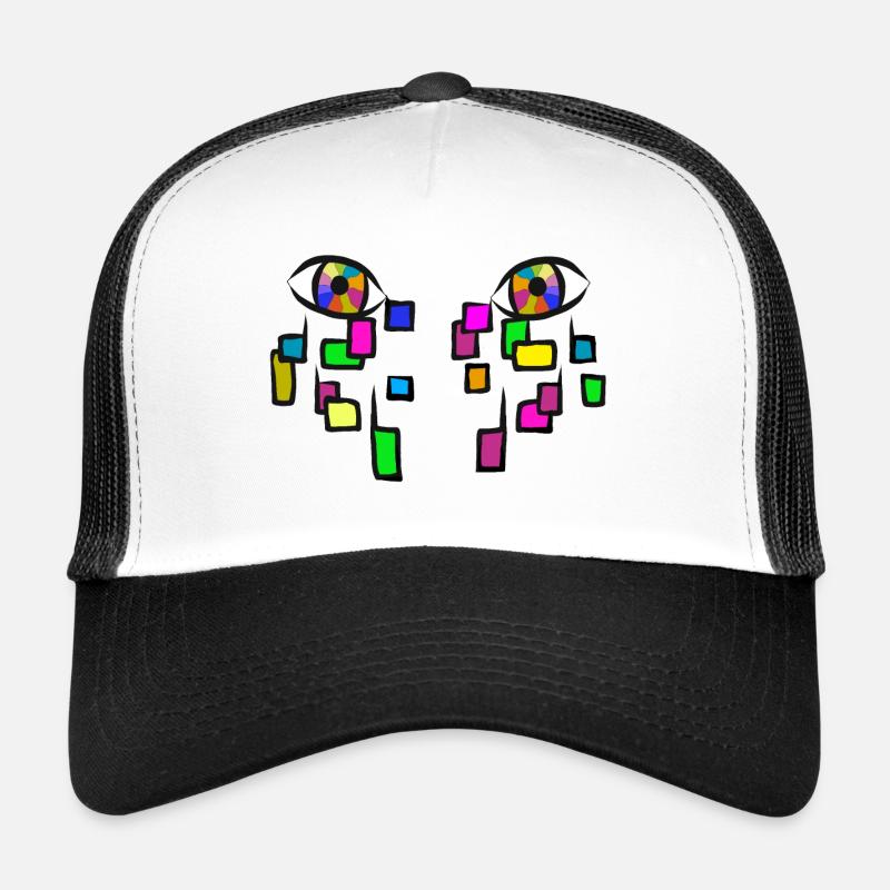 Pleurez en couleurs. Casquette trucker 