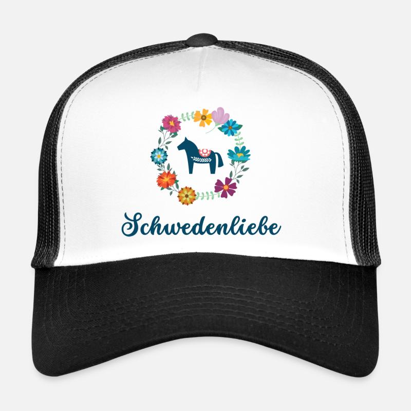 Schwedenliebe - Trucker Cap - Weiß/Schwarz