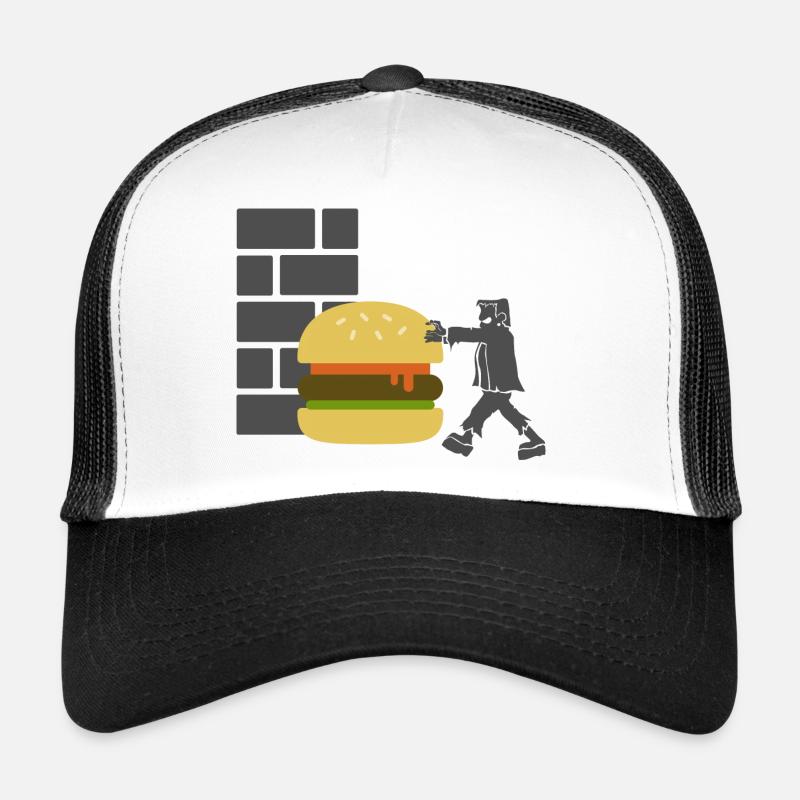 Burger Fast food Logistic - Trucker Cap - Weiß/Schwarz