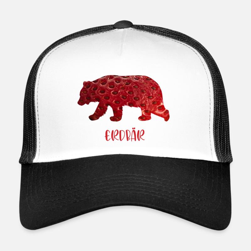 Erdbär - Trucker Cap - Weiß/Schwarz