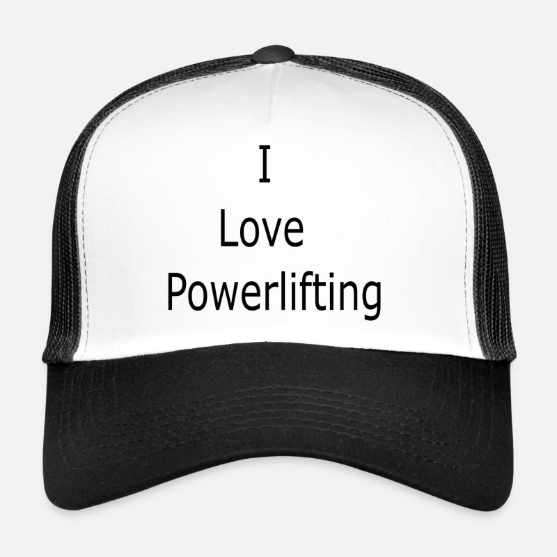 I Love Powerlifting Trucker Cap