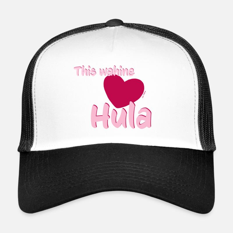 Wahine loves Hula - Trucker Cap - white/black