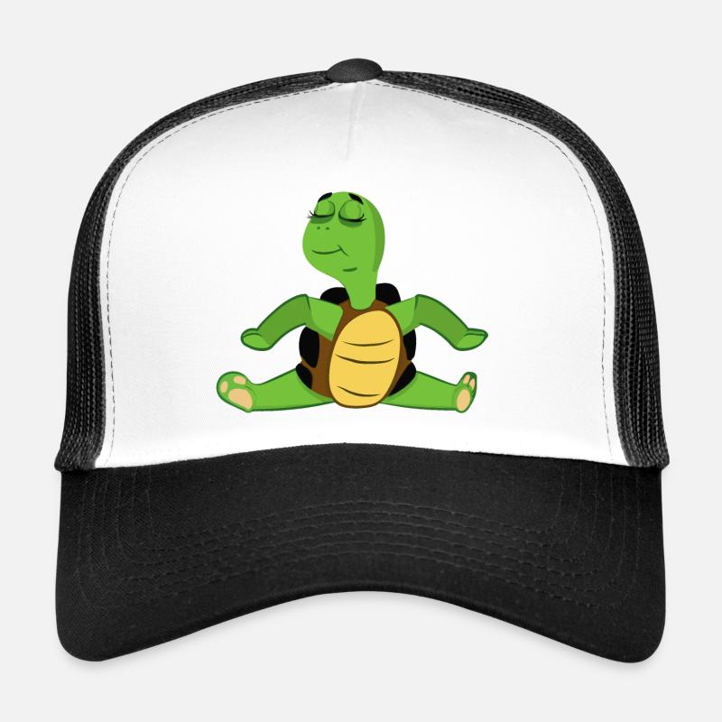 Turtle rend le yoga drôle idée de cadeau Casquette trucker 