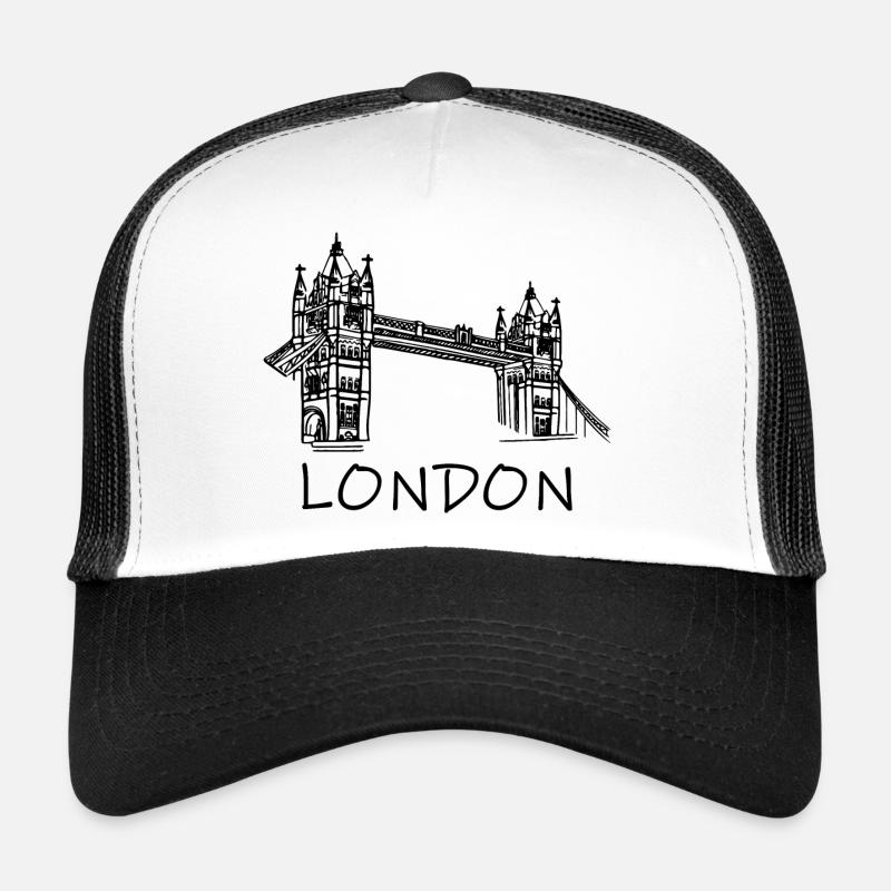 london - Trucker Cap - white/black